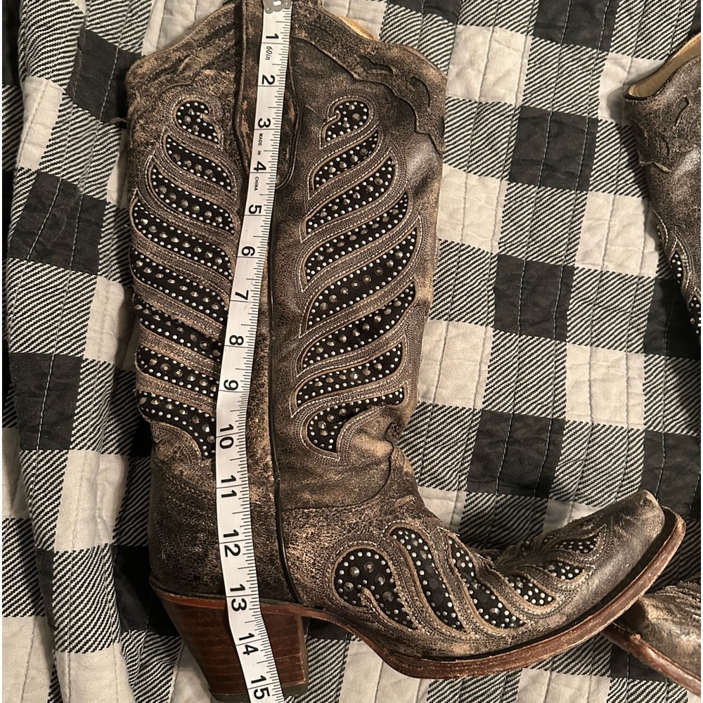 Corral gray/black western boots